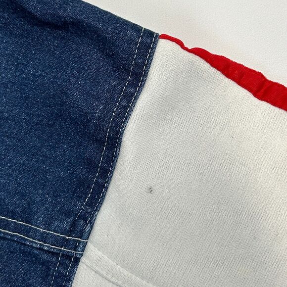 Vintage Baby Noiz Womens Juniors Sweatsuit Denim Jacket Sweatpants White 2XL XXL - Picture 7 of 16